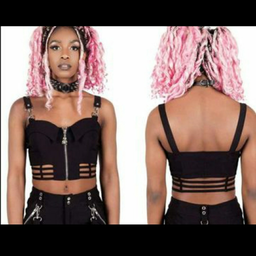 She's Cagey Crop Top Killstar